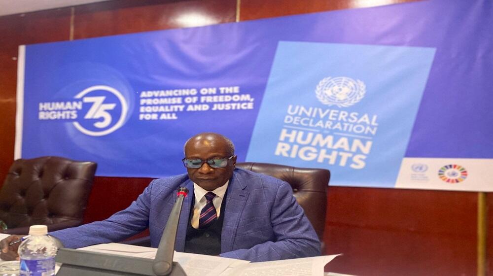 Launch of the UN at 75 Human Rights Campaign in Zimbabwe by UN Resident Coordinator HE Edward Kallon and partners