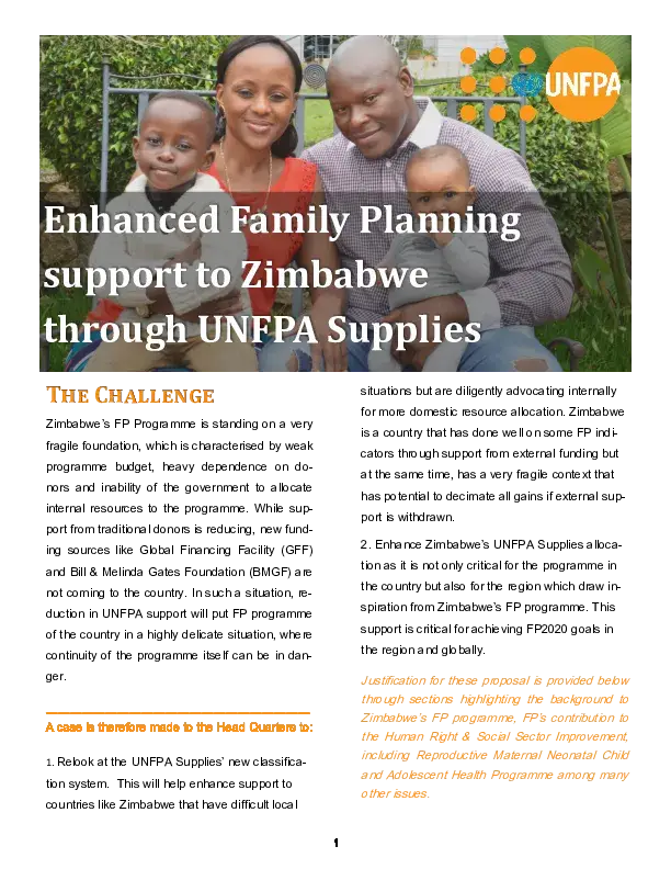 Family Planning in Zimbabwe 